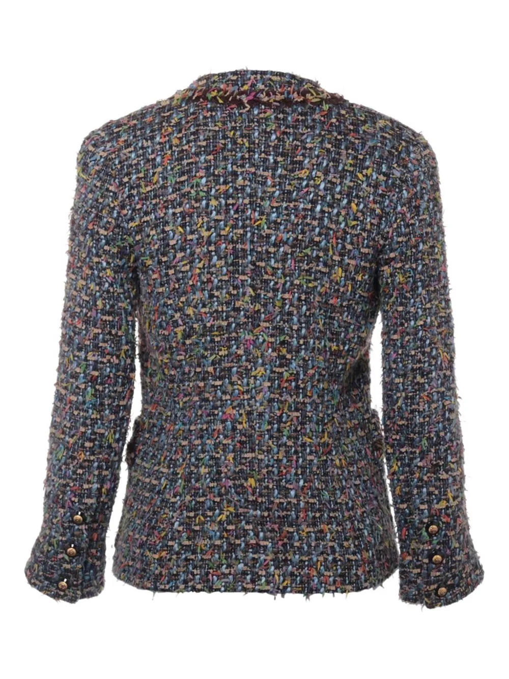 Pre-owned Chanel 1990s Tweed Jacket In Black