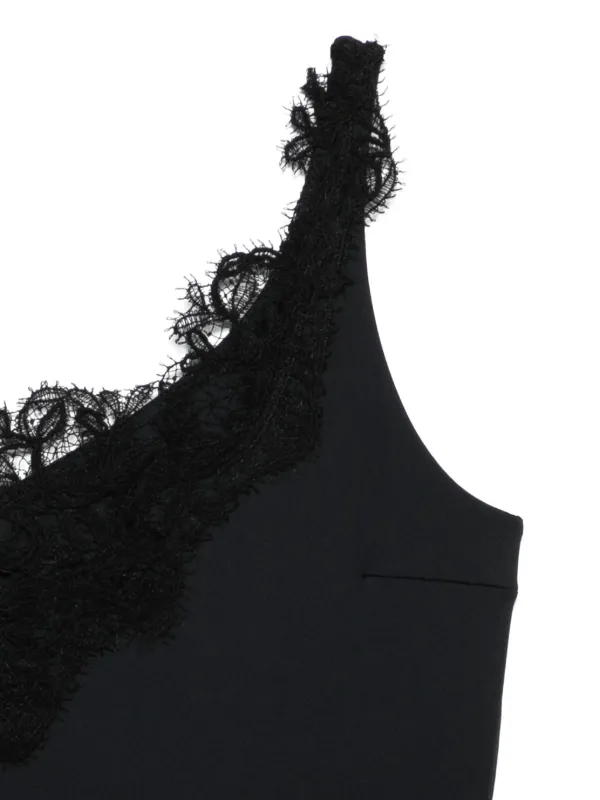 ERMANNO SCERVINO イタリア製　レース　ワンピース Ermanno Scervino レースディテール ワンピース水着 | ブラック