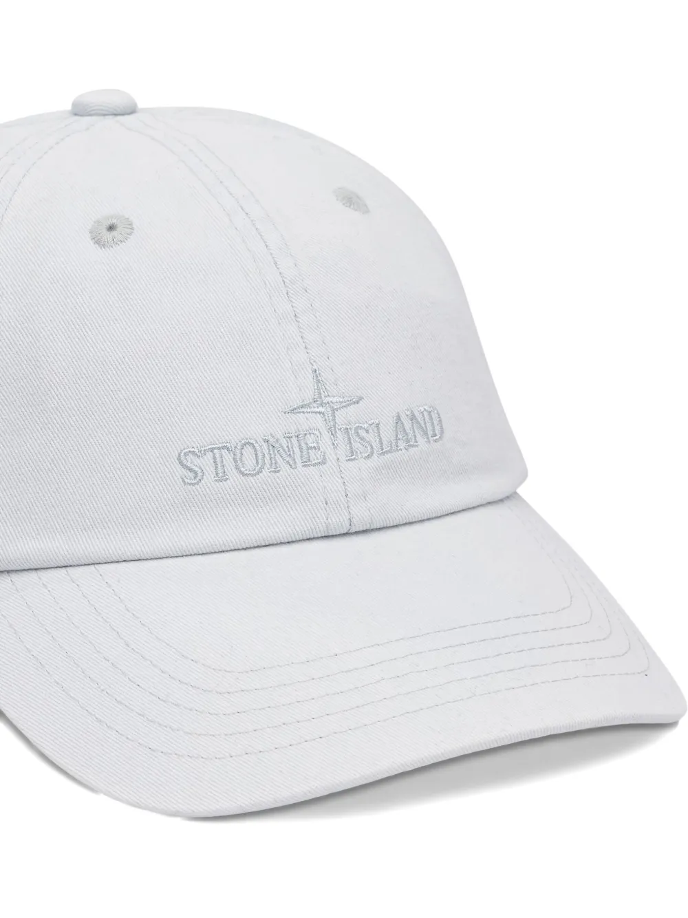 Stone Island Pet met geborduurd logo Blauw