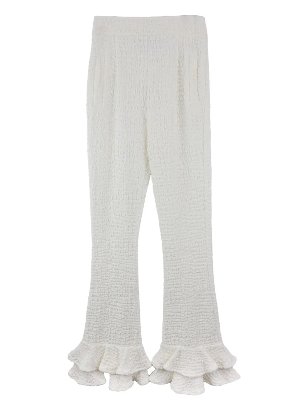 ruffle-hem trousers