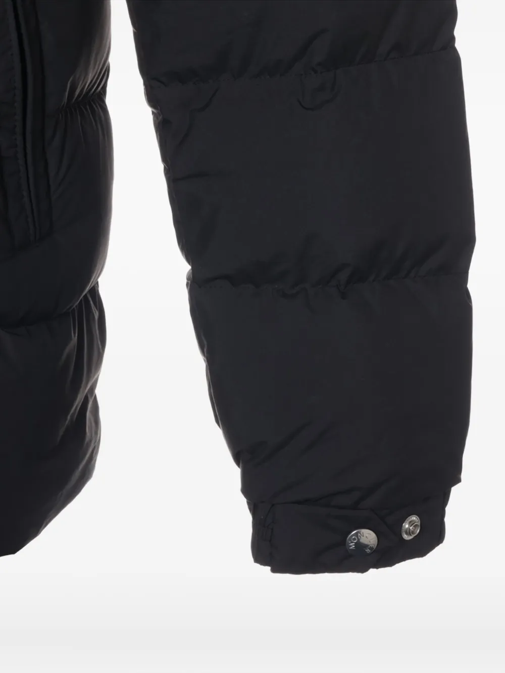 Moncler hooded puffer jacket Zwart