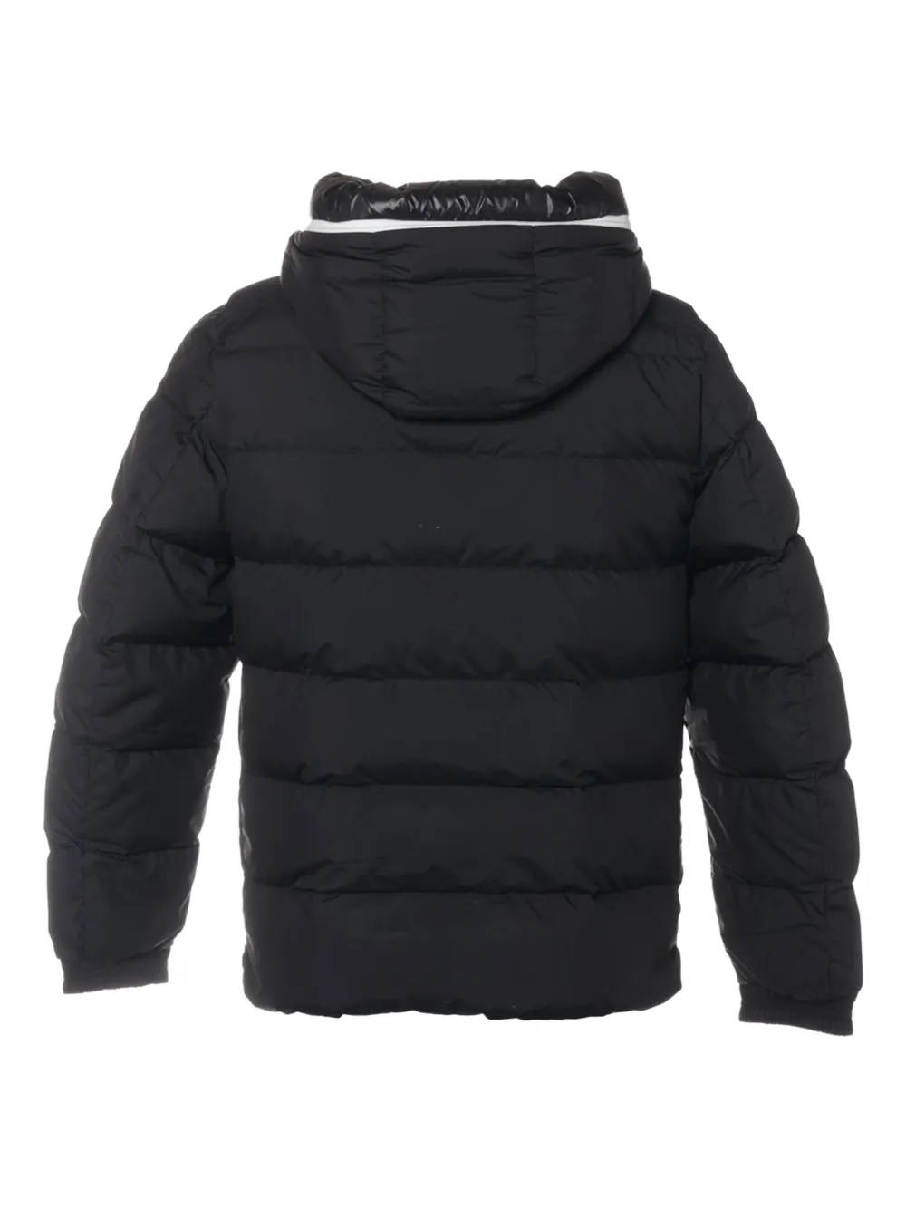 Moncler hooded puffer jacket Zwart