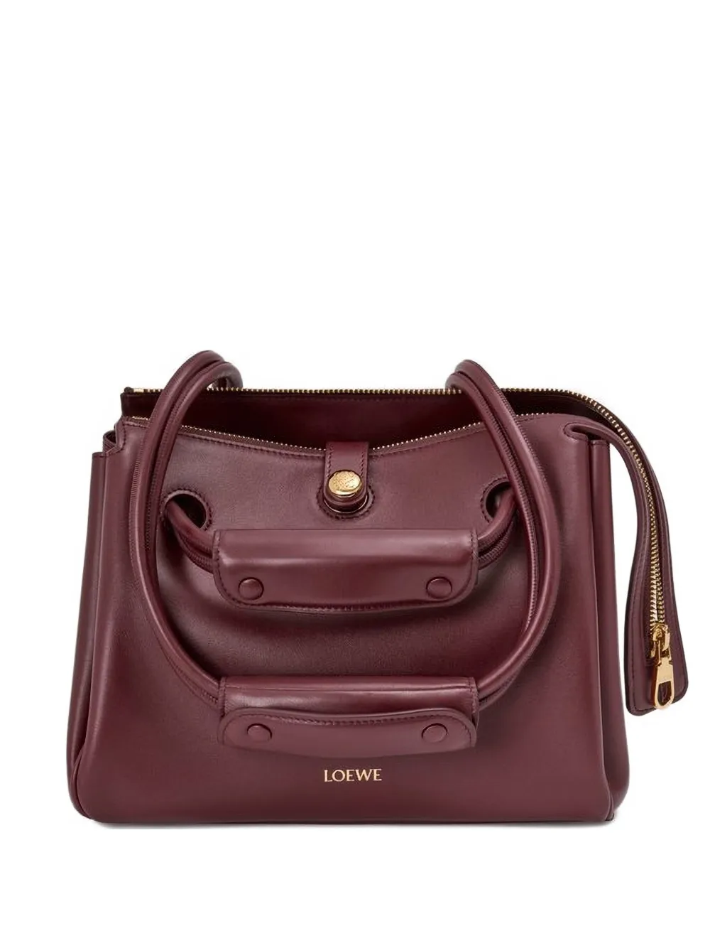 LOEWE Small Madrid bag in supple calfskin - Rosso