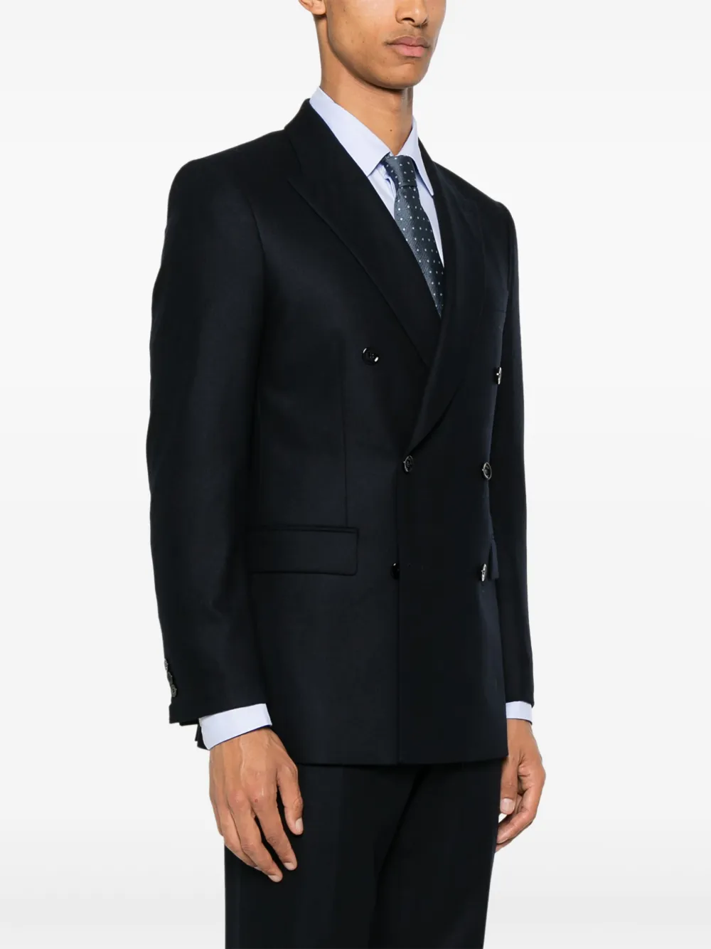 FURSAC Blazer van scheerwol Blauw