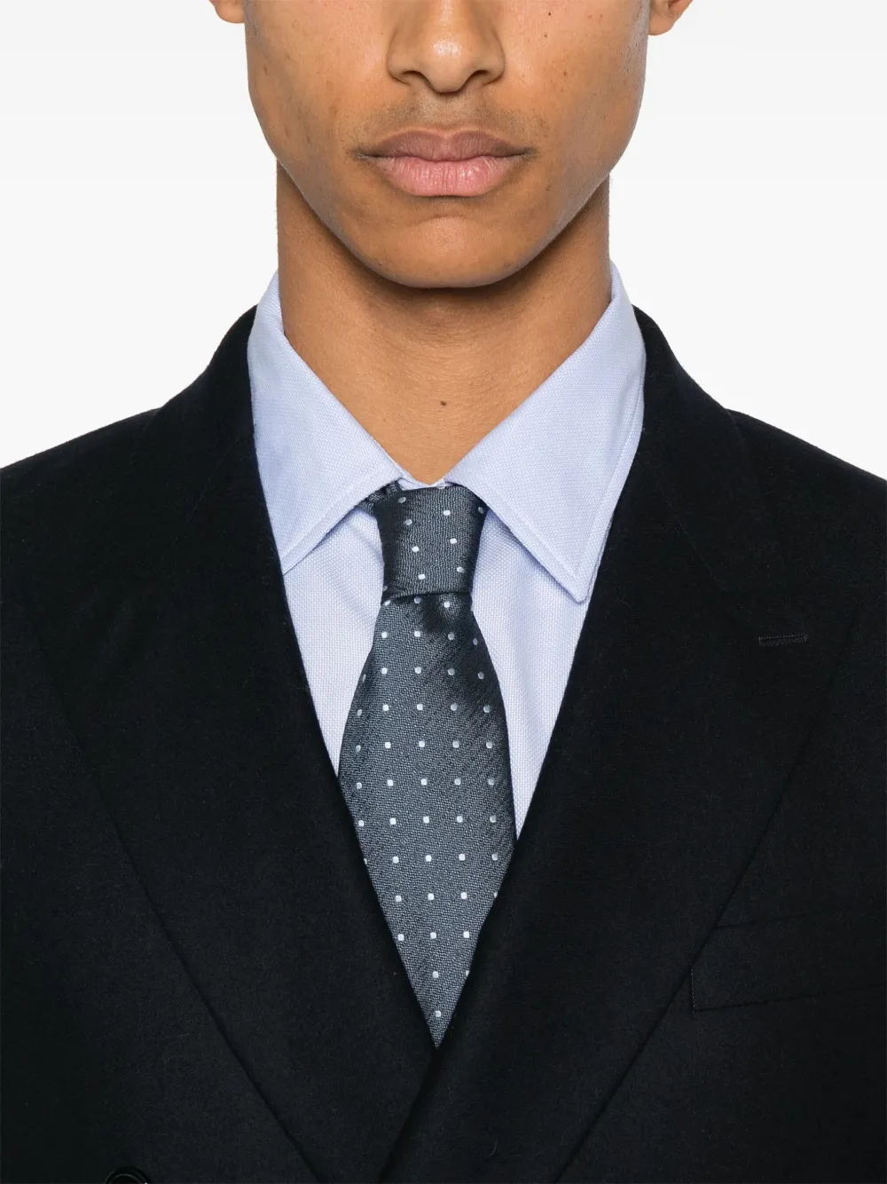 FURSAC Blazer van scheerwol Blauw