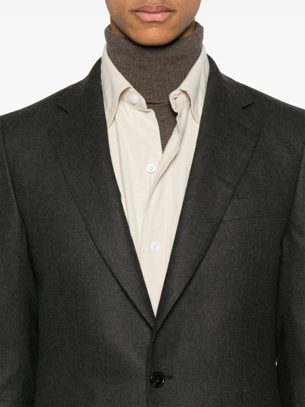 FURSAC Blazer van scheerwol Groen