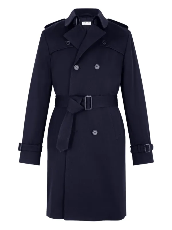 ダブルブレスト トレンチコート ブラック MAISON BREEZE 【SETUP7】アウター トレンチコート ダブルブレスト