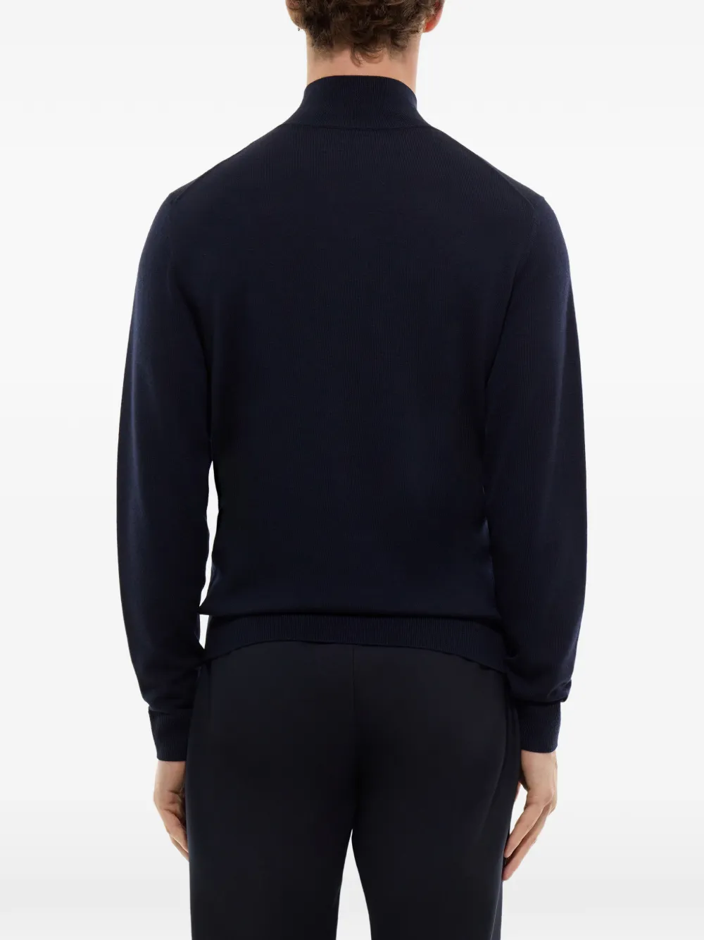 FURSAC Wollen trui met rits Blauw