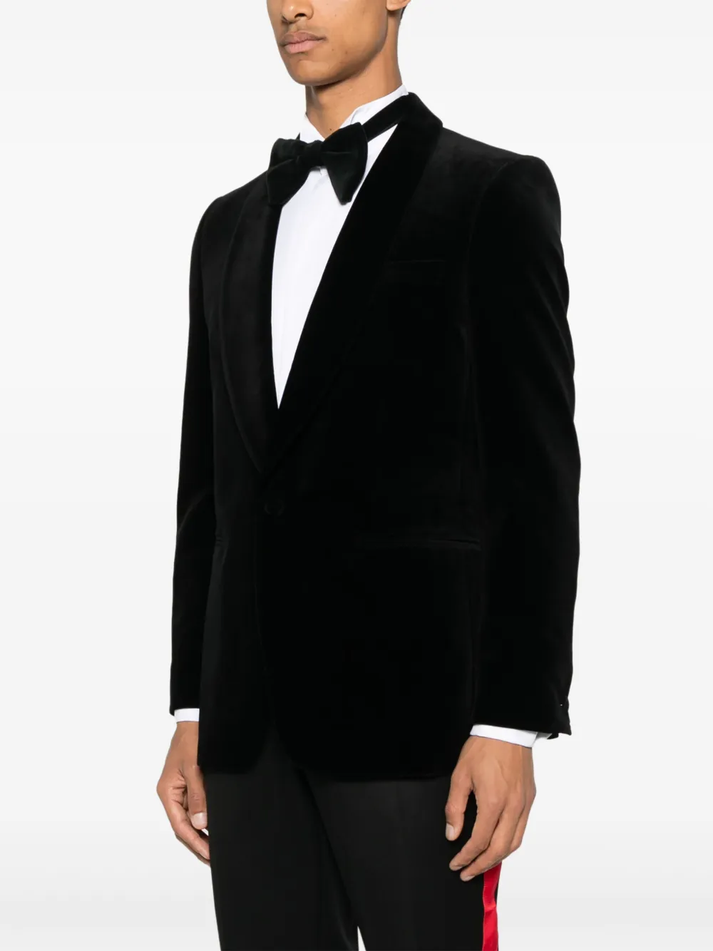 FURSAC Blazer met enkele rij knopen Zwart