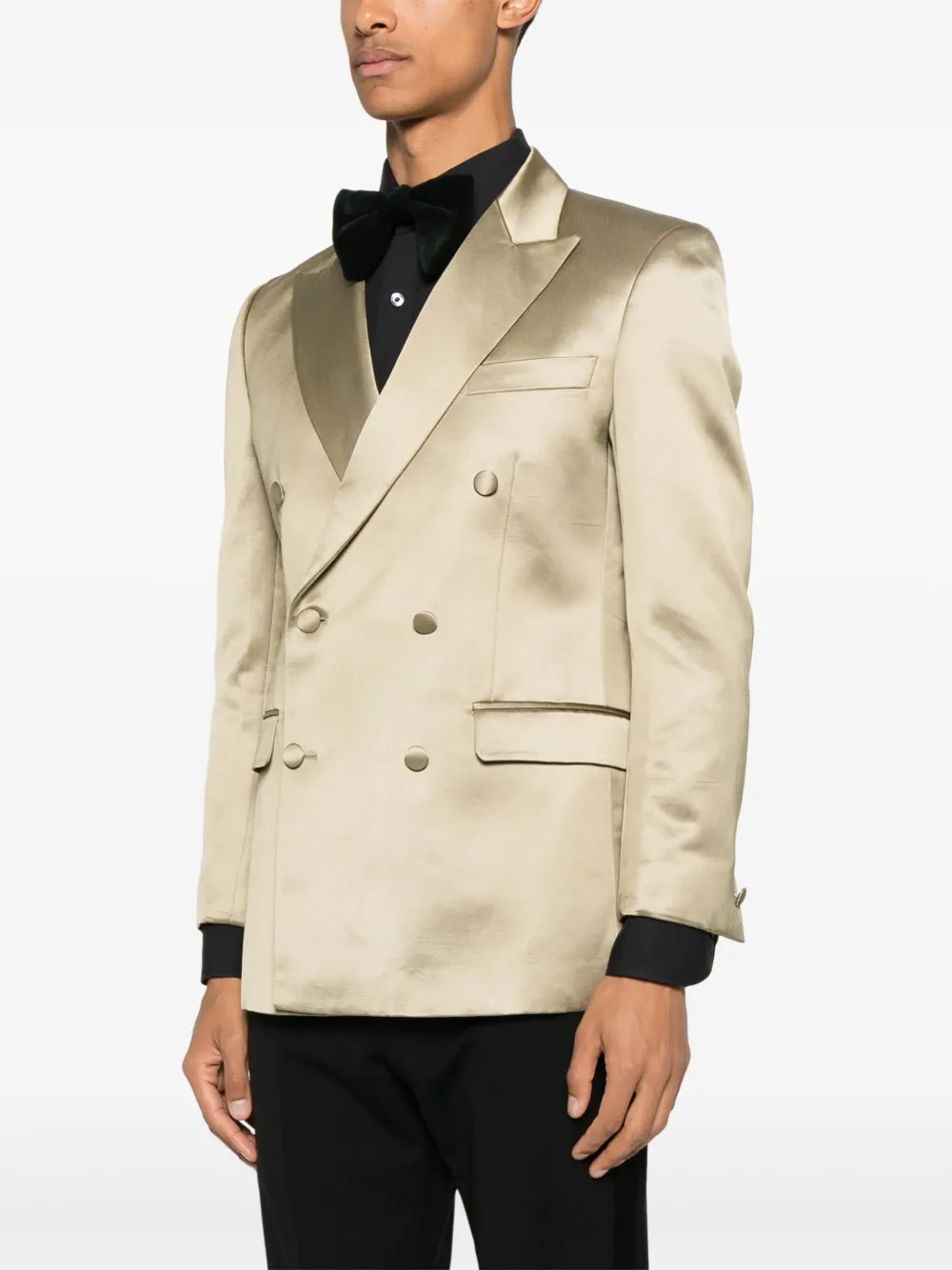 FURSAC Blazer met dubbele rij knopen Geel