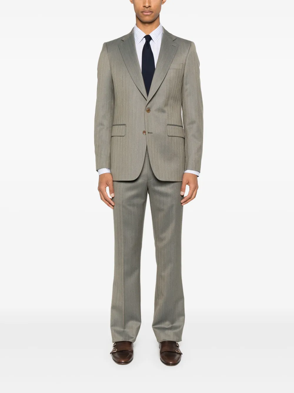 FURSAC herringbone-pattern suit | Single Breasted Suits | Image 2
