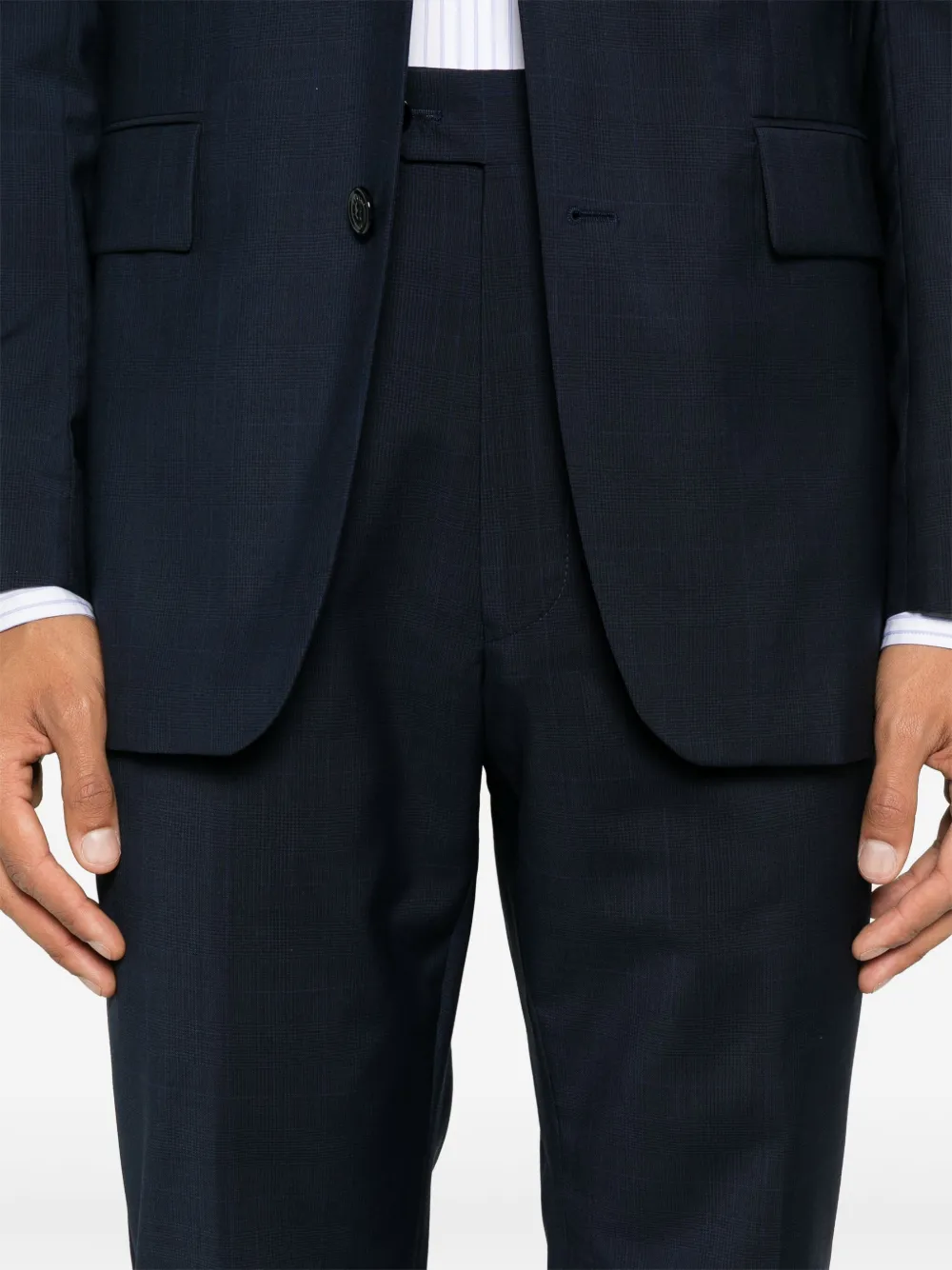 FURSAC Geruit pak Blauw