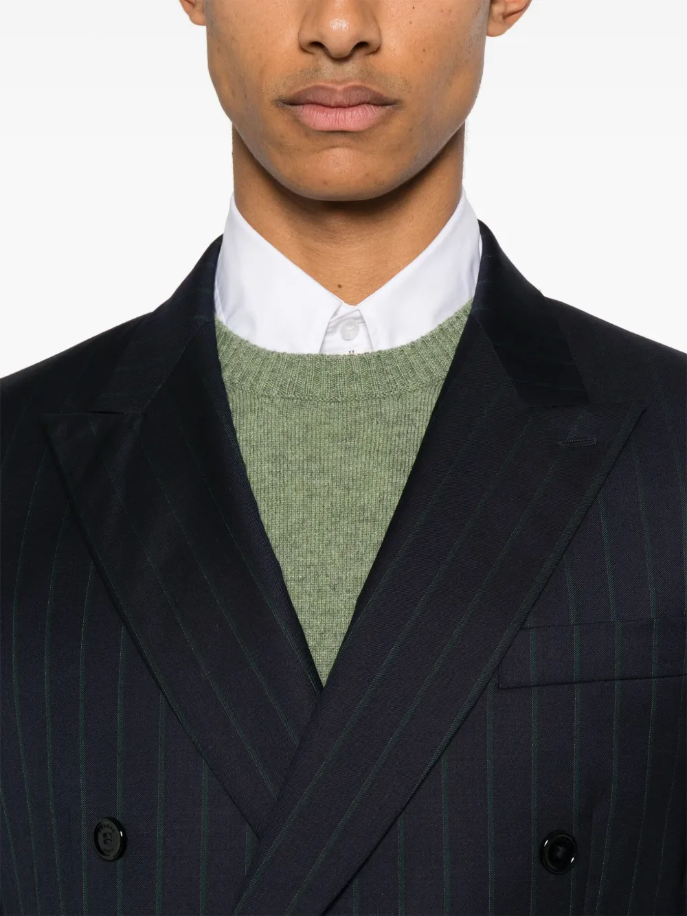 FURSAC Blazer met enkele rij knopen Blauw