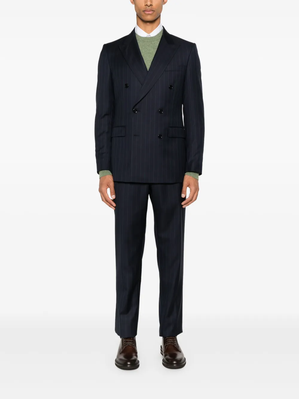 FURSAC Blazer met enkele rij knopen Blauw
