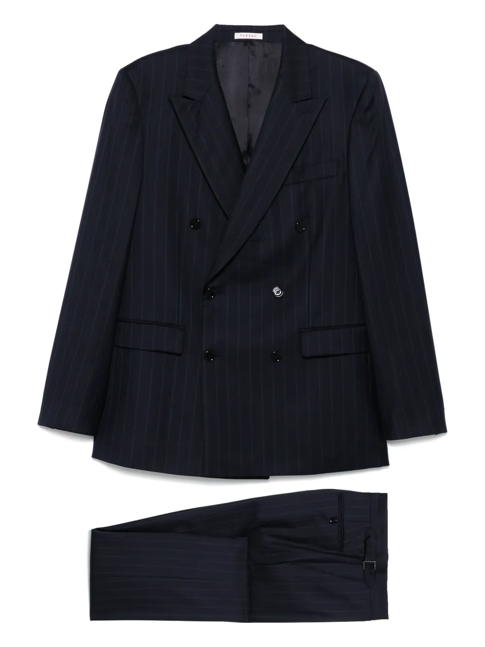 FURSAC Blazer met enkele rij knopen Blauw
