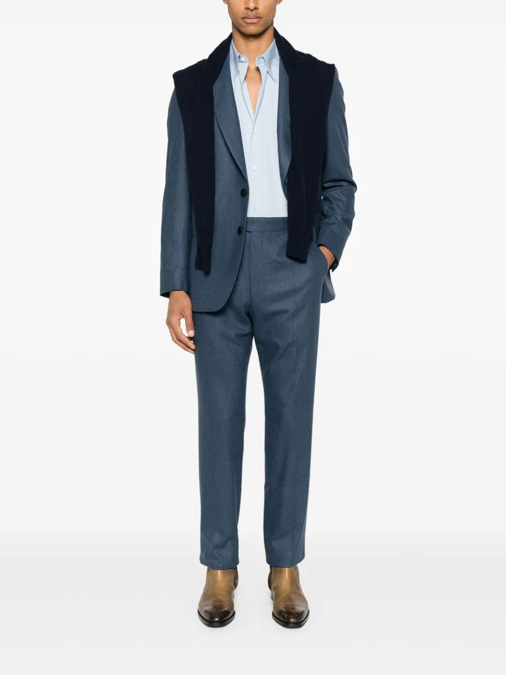 FURSAC Wollen blazer Blauw