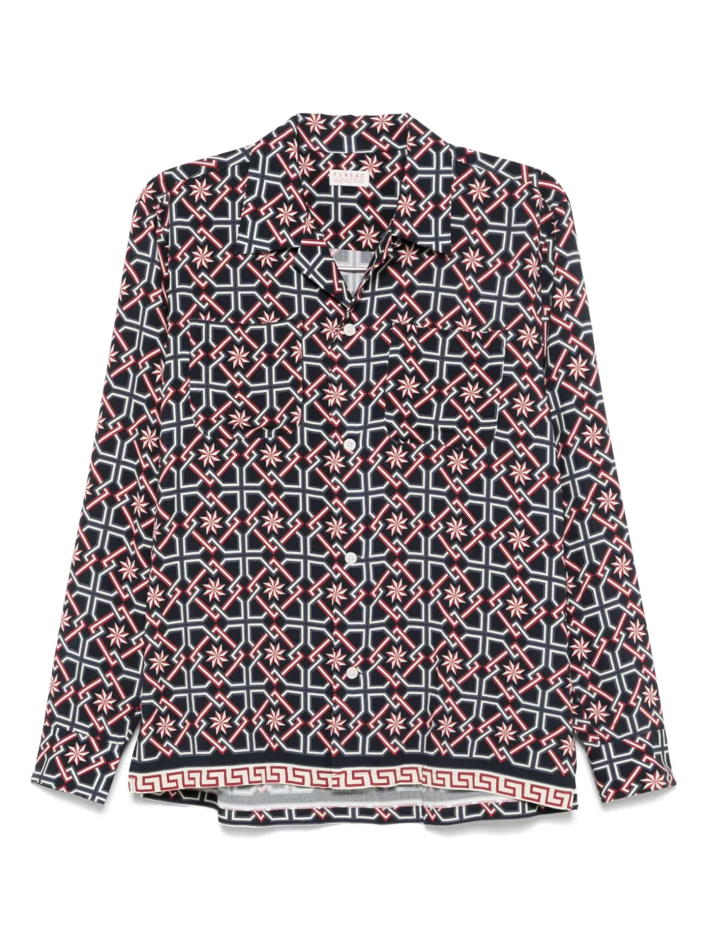 FURSAC camisa con estampado gráfico | azul | Image 1