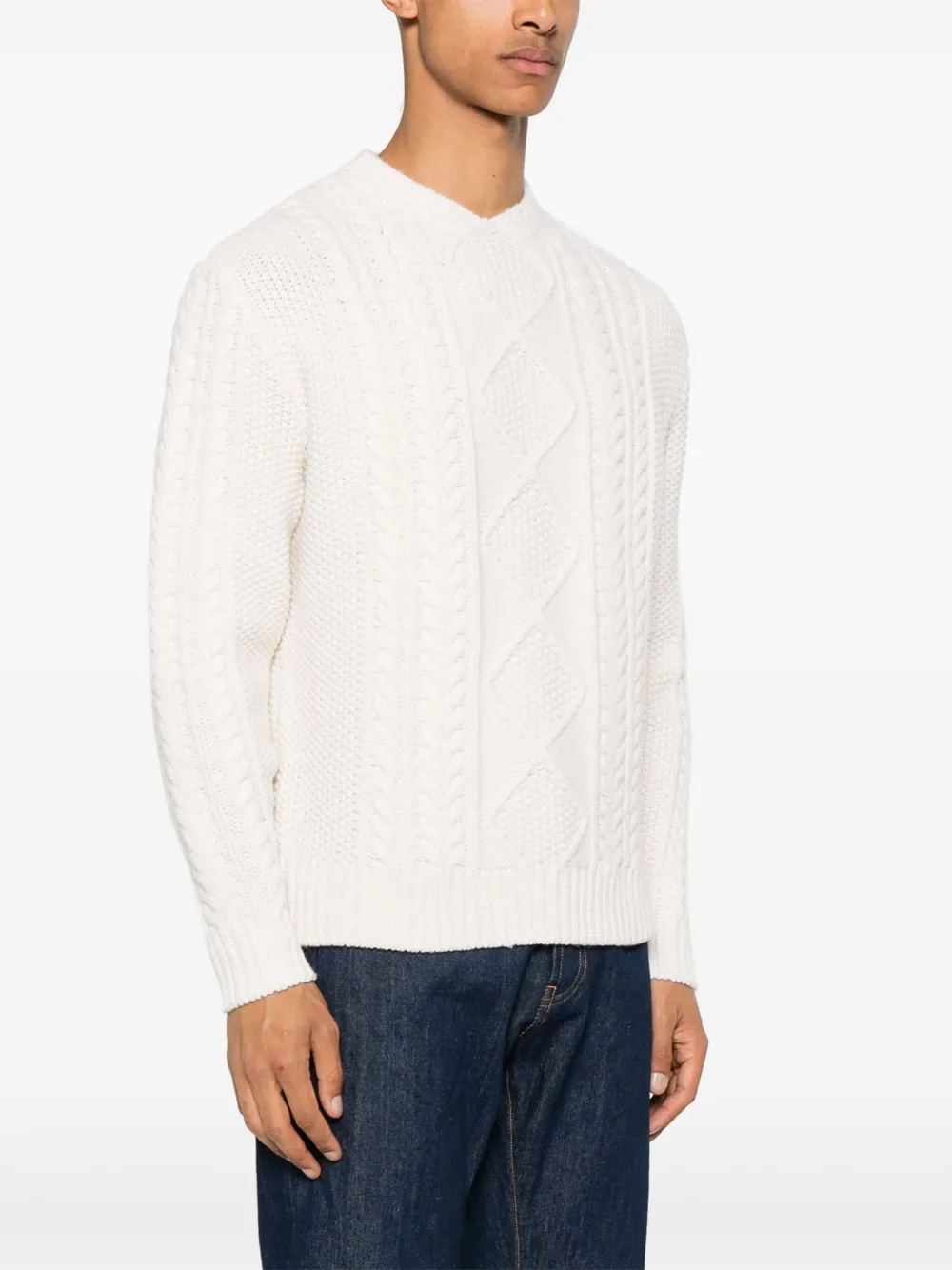 FURSAC Trui van wolblend Beige