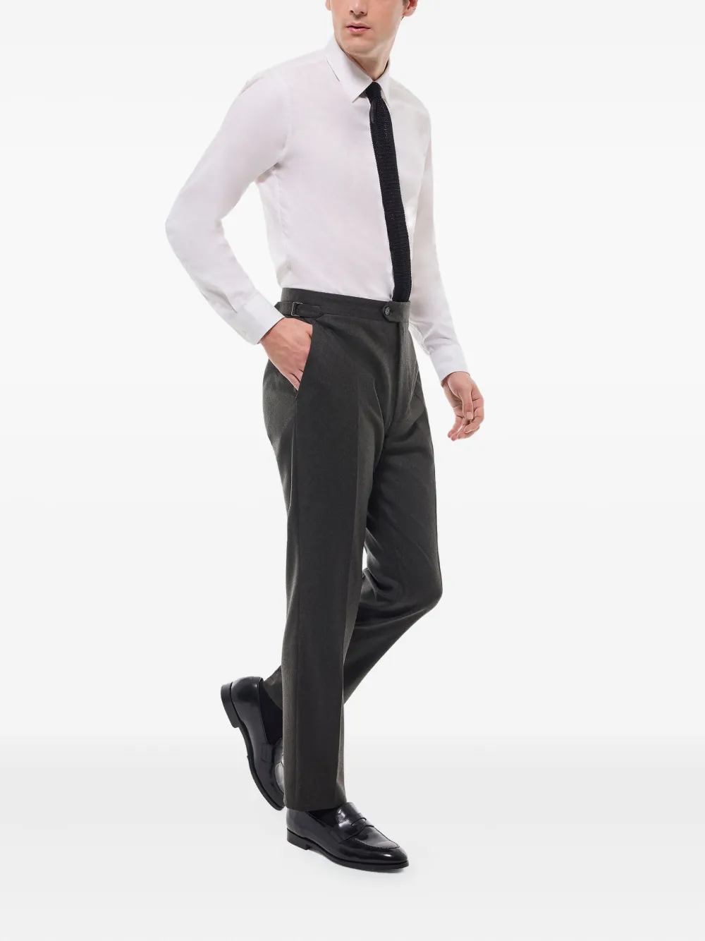 FURSAC Wollen broek met gespsluiting - Groen