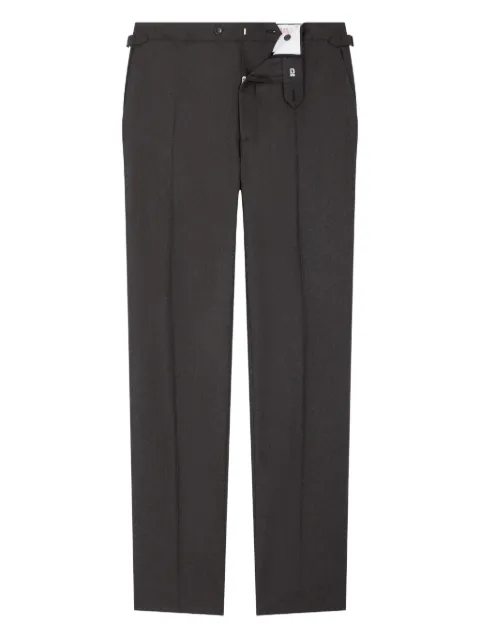 FURSAC buckle-fastening wool trousers