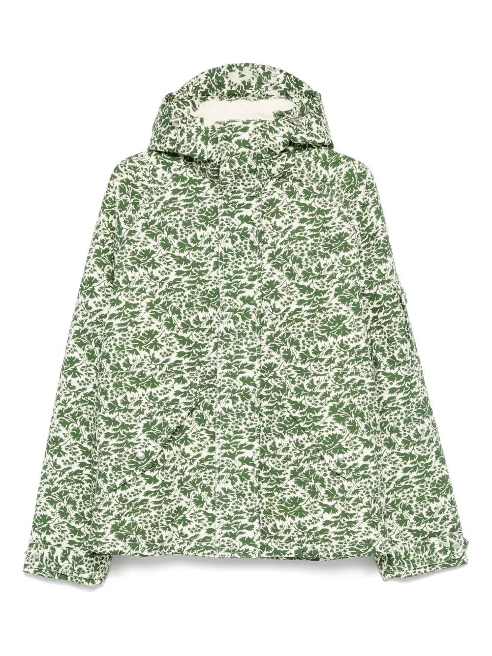 FURSAC Donsjack met bloemenprint Groen
