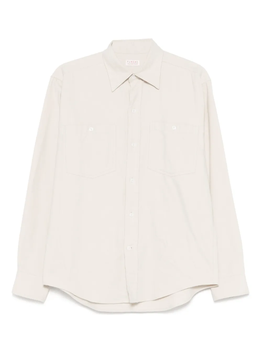 spread-collar shirt