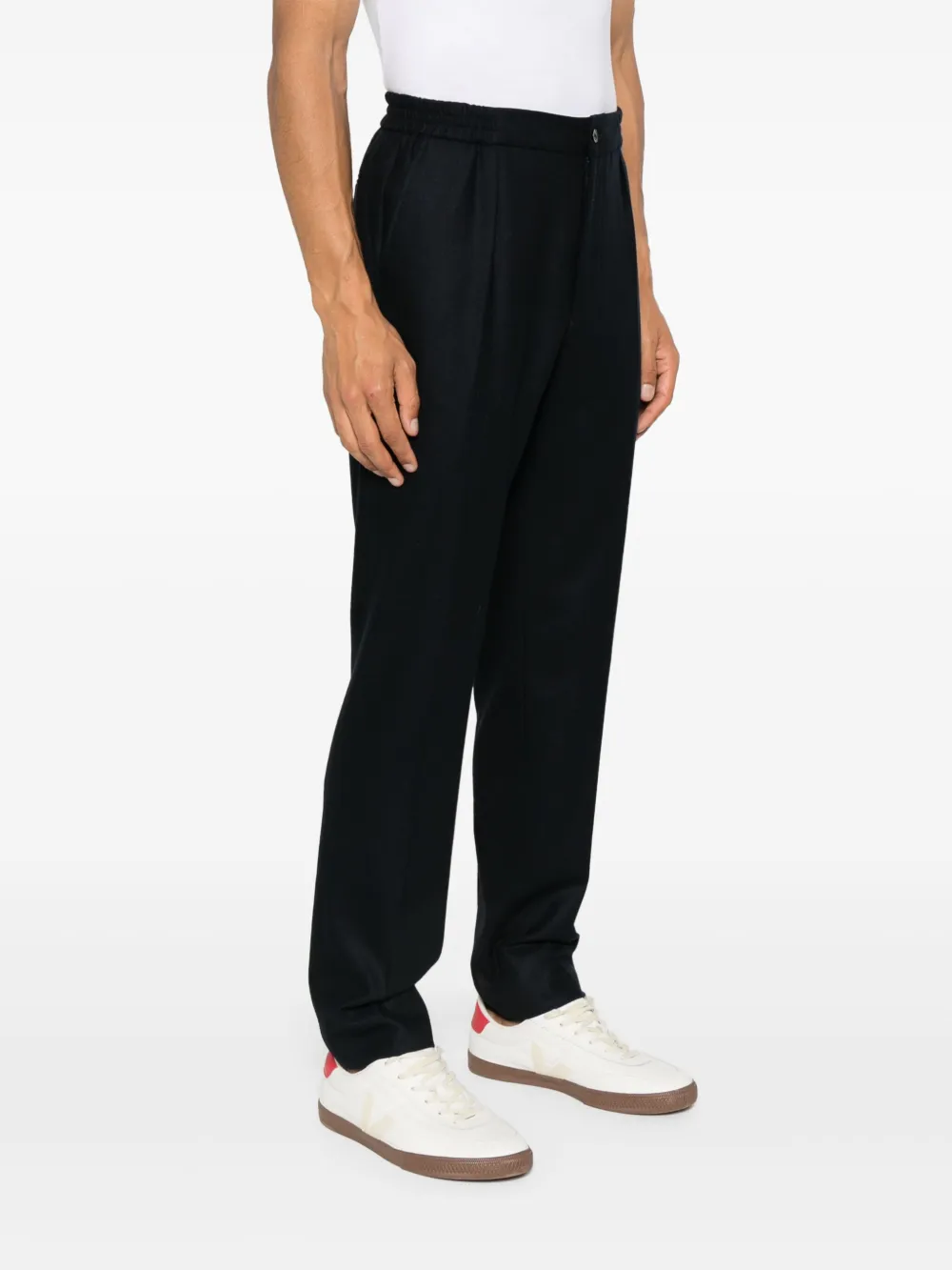 FURSAC Wollen straight broek Blauw