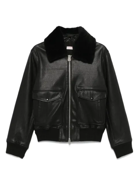 FURSAC zip-up leather jacket