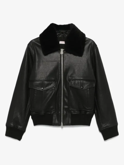 FURSAC zip-up leather jacket