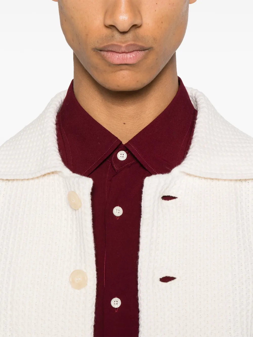 FURSAC Wollen vest Beige