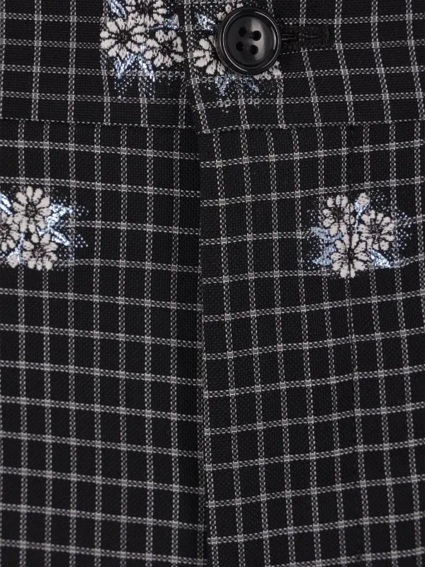 コムデギャルソン　HOMMEPLUS チェック柄 ショートパンツ Comme Des Garçons Homme Plus チェック ショートパンツ | ブラック
