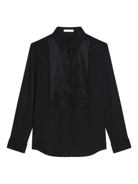 Helmut Lang lace-panel shirt