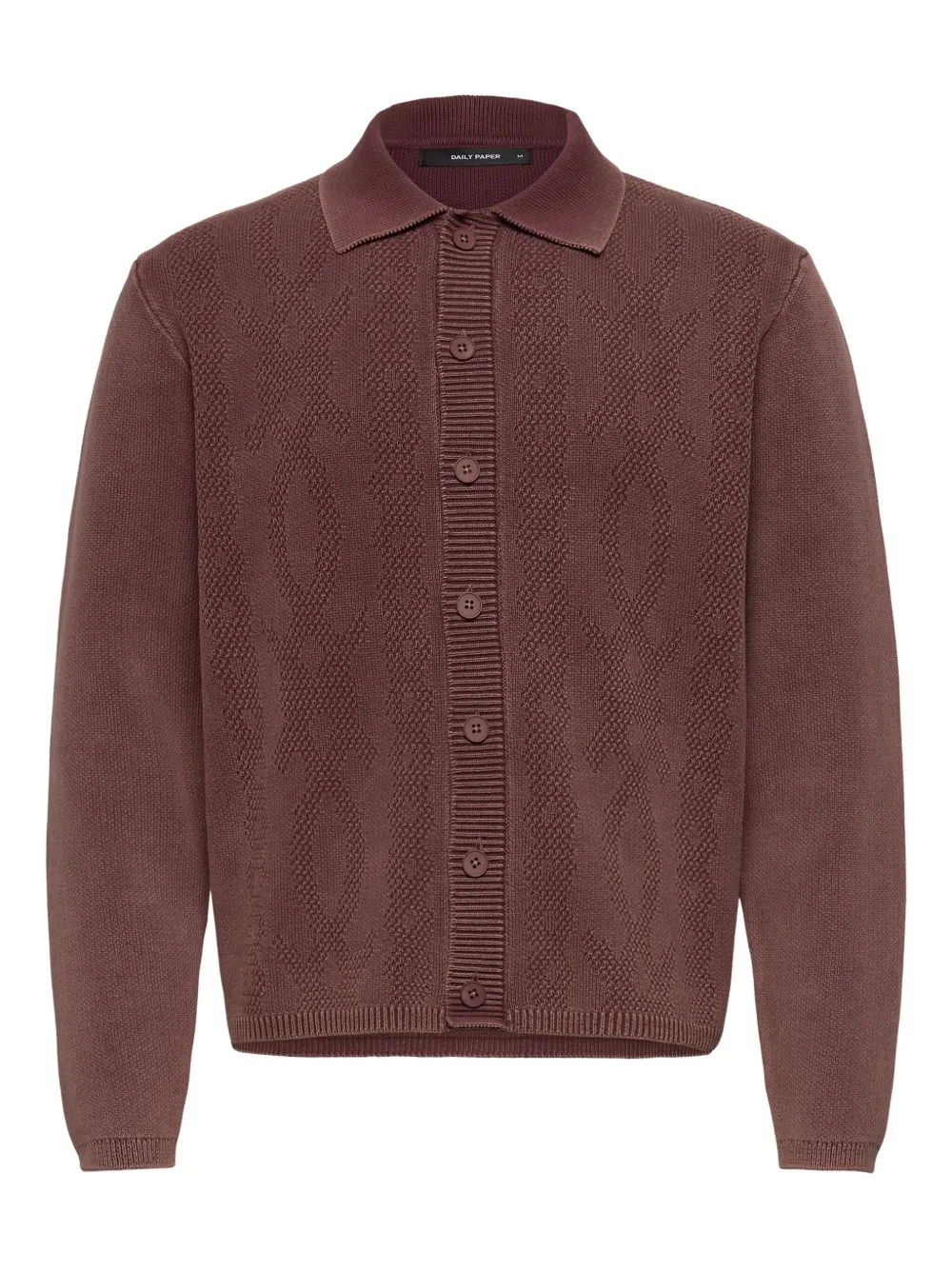 Daily Paper shield-cable cardigan | Red | Image 1