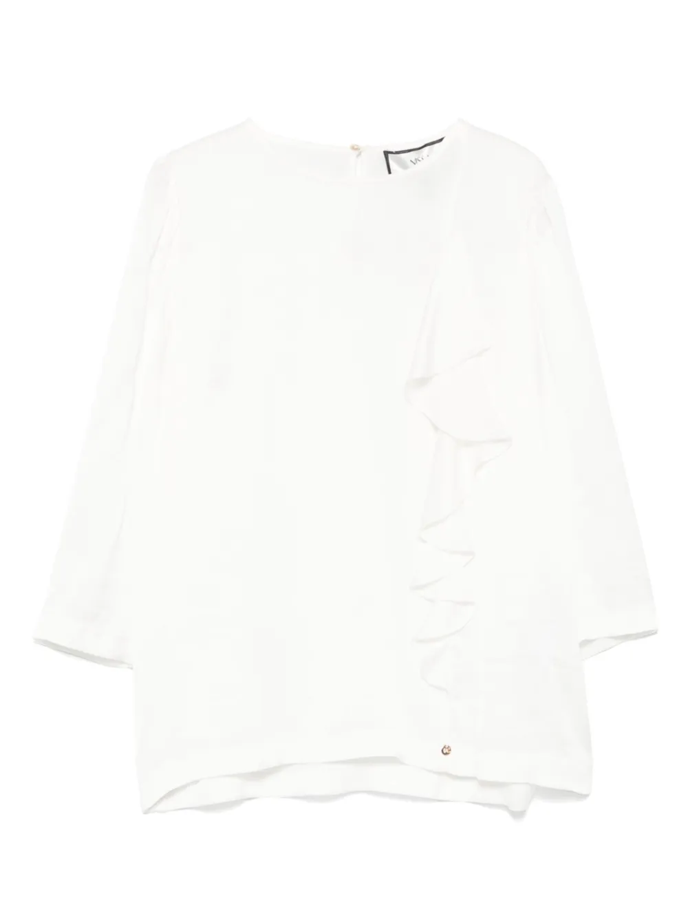 draped-detailed blouse