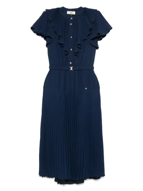 NISSA pleated midi dress