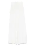 NISSA patterned-jacquard trousers - White