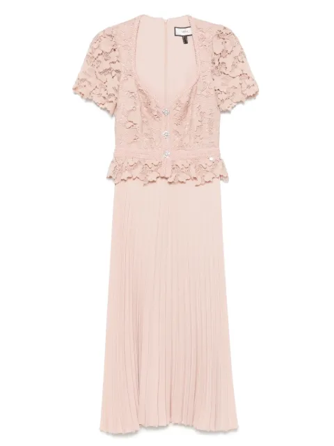 NISSA lace-panels maxi dress