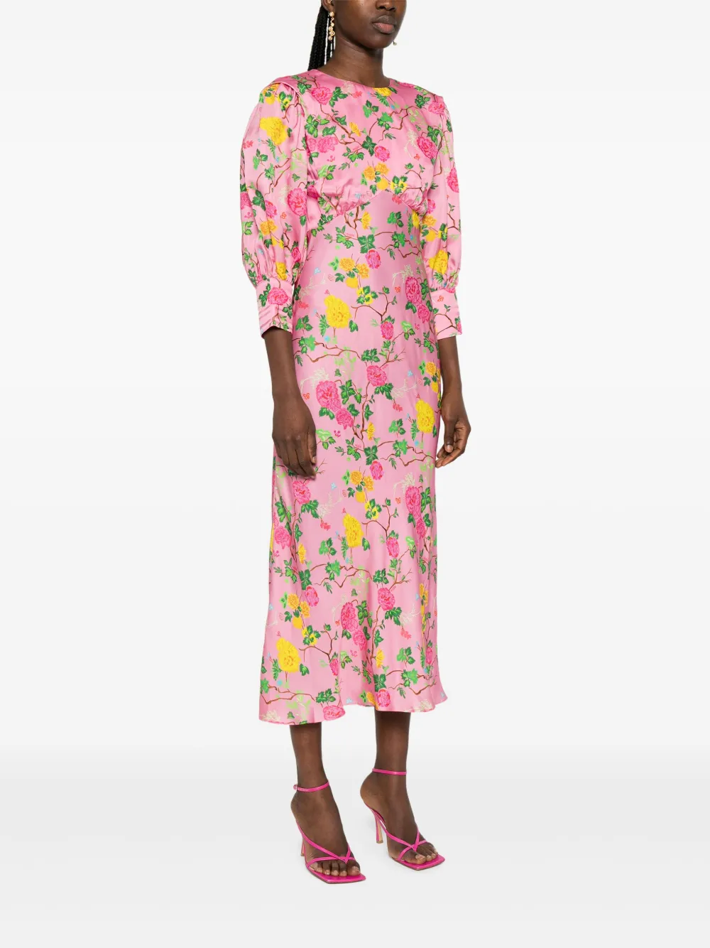 NISSA Midi-jurk met print Roze