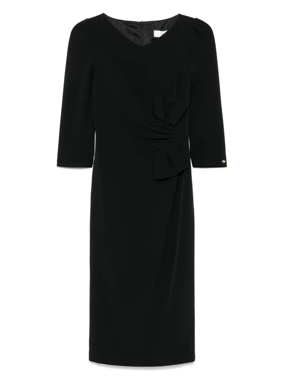 NISSA Midi-jurk met strik-detail Zwart