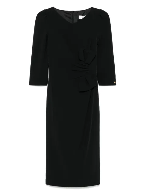 NISSA bow-detail midi dress