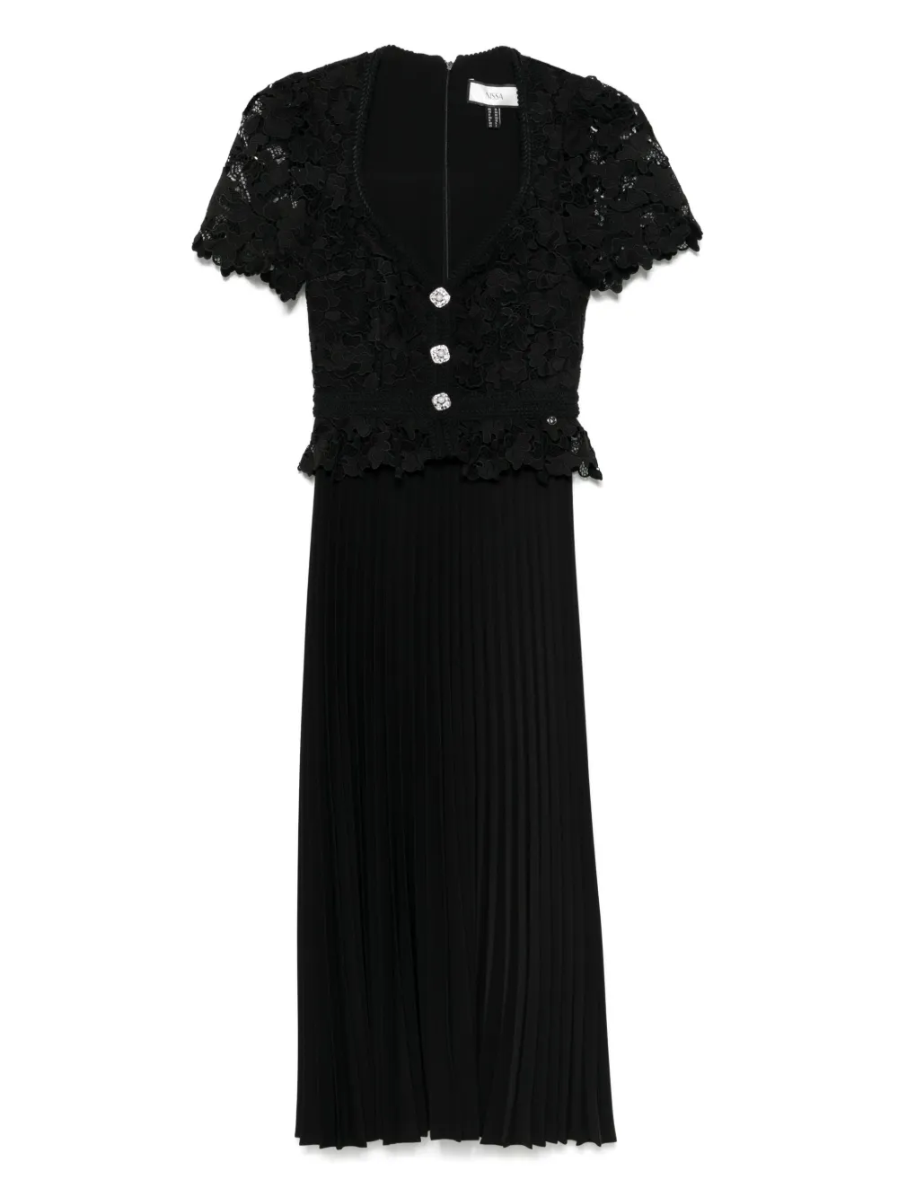 lace-panels maxi dress