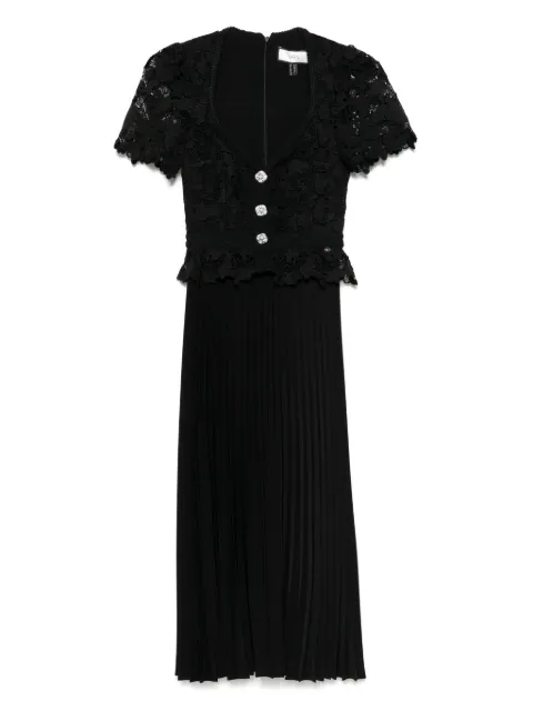 NISSA lace-panels maxi dress