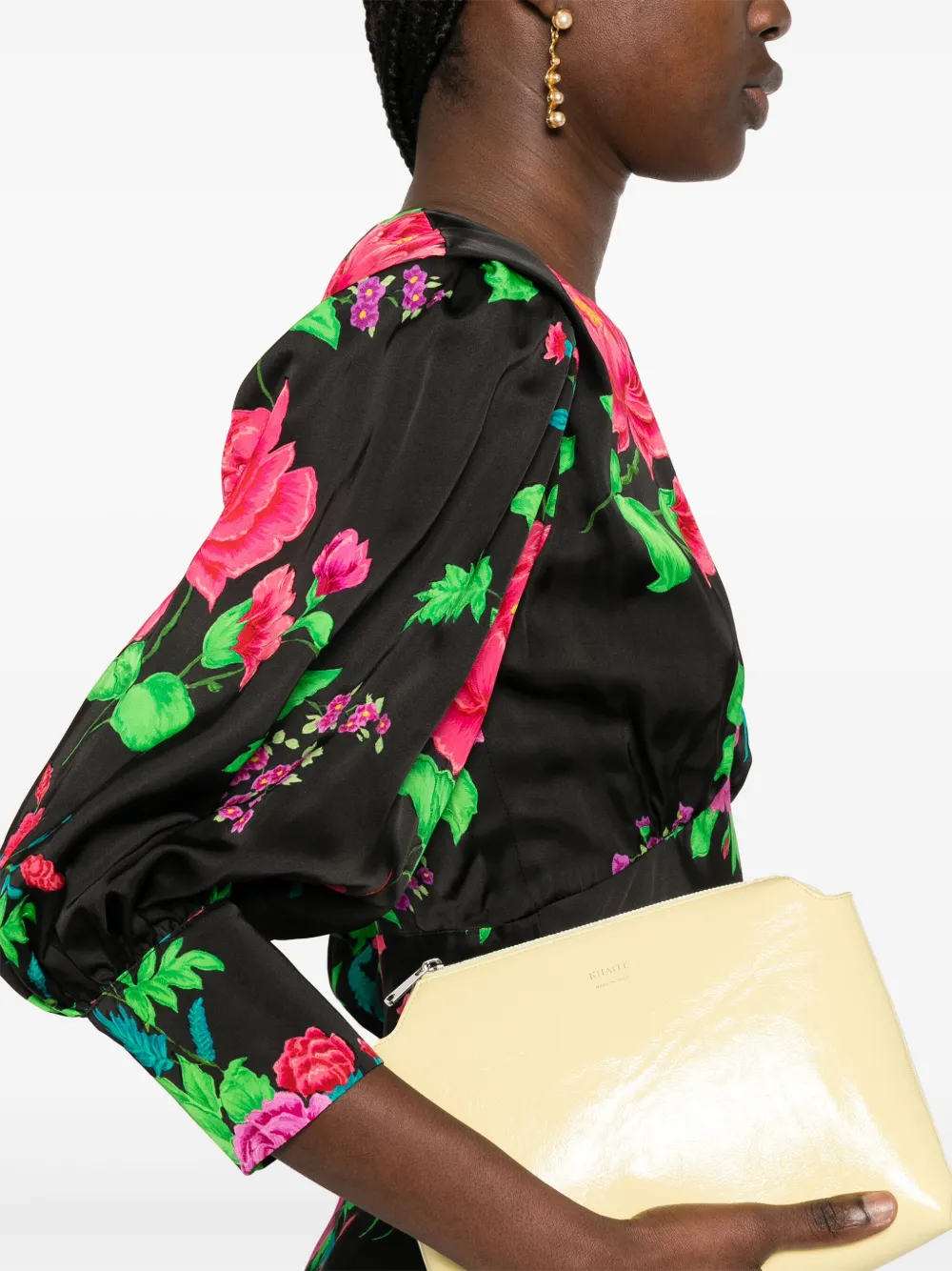 NISSA Midi-jurk met print Zwart