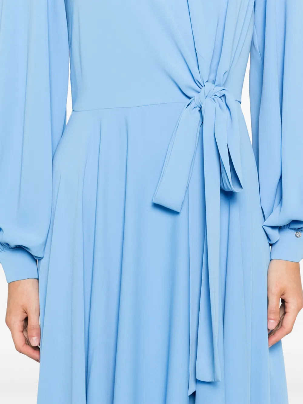 NISSA Midi-jurk met hoge hals Blauw