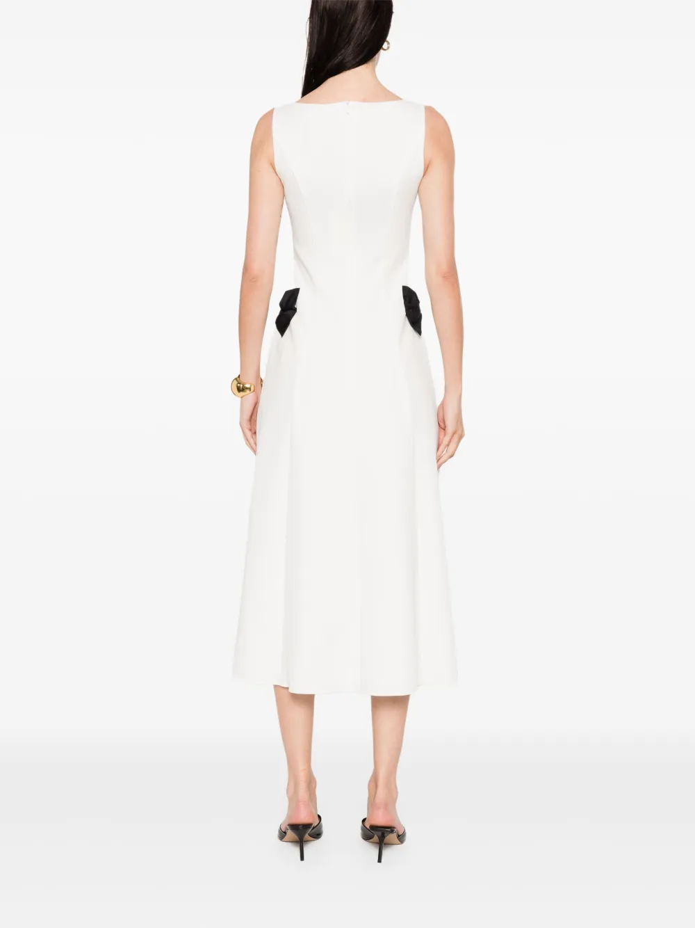 NISSA Midi-jurk met strik-detail Wit