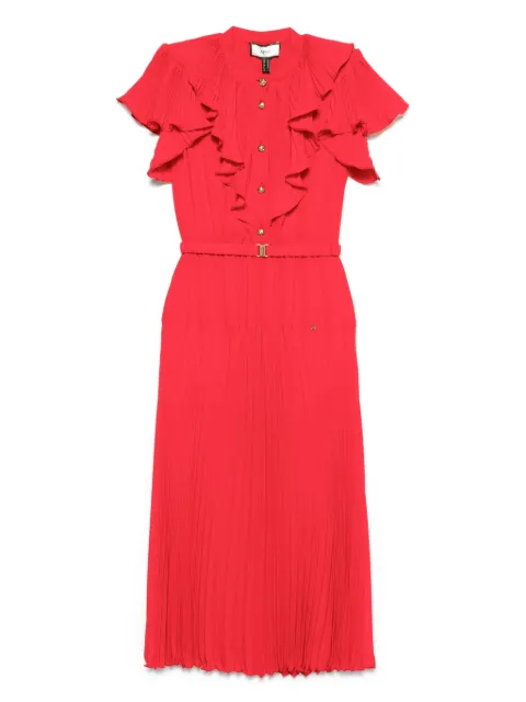 NISSA pleated midi dress