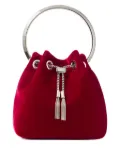 Jimmy Choo Bon Bon ring-top bucket bag - Red