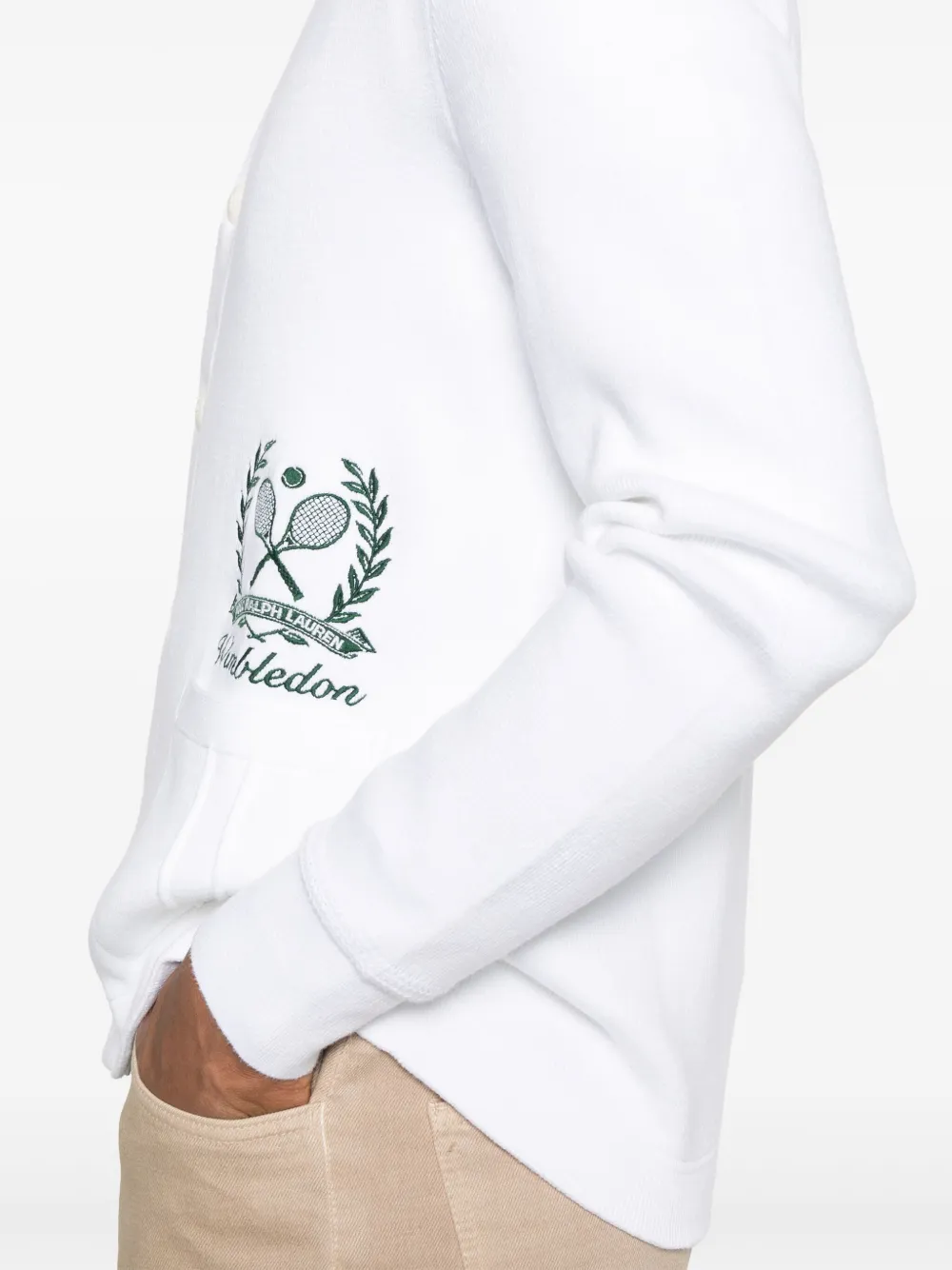 Polo Ralph Lauren x Wimbledon katoenen vest Wit