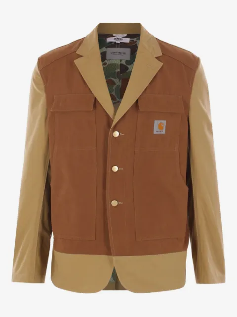 Junya Watanabe MAN blazer en coton à empiècements