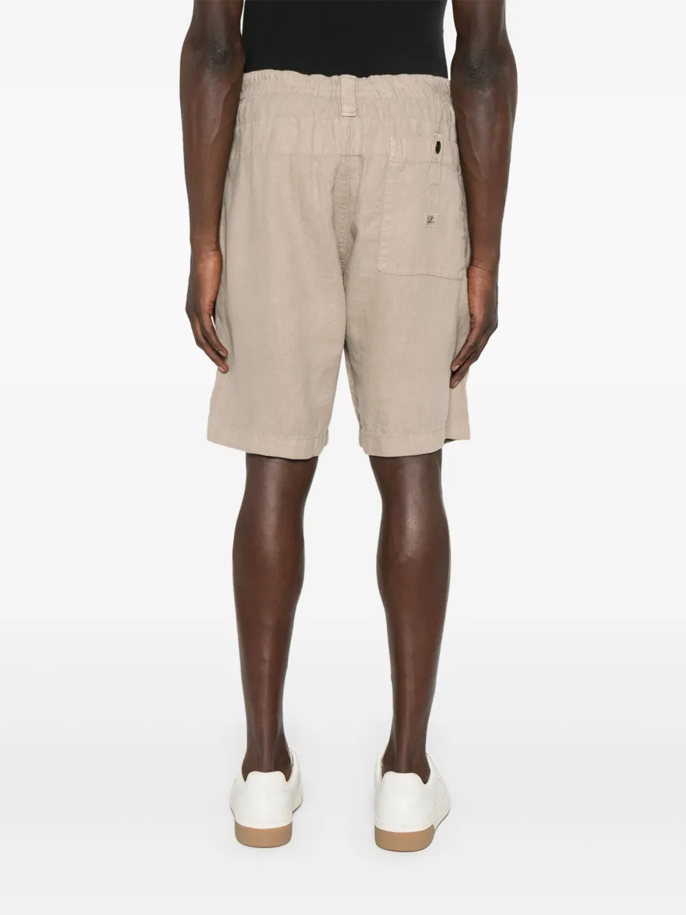 C.P. Company Linnen shorts Beige